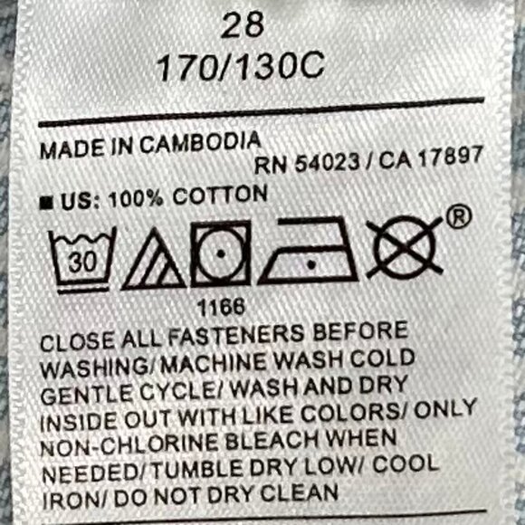 Old Navy NWT Blue White Stripe High Rise Baggy Shorts Size 28 - Picture 8 of 8